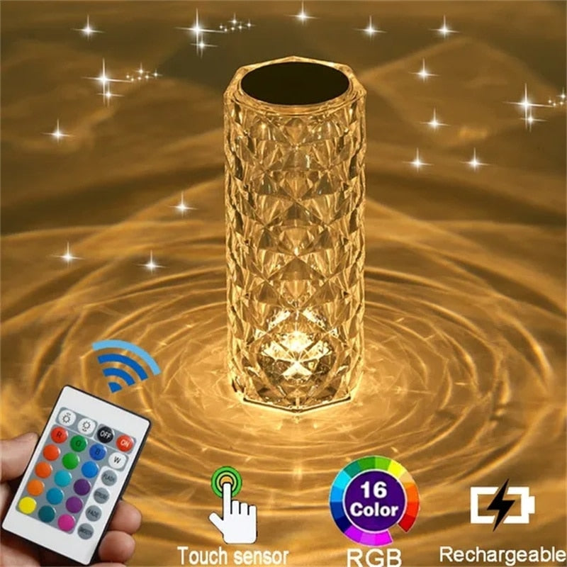 Radiant LED Crystal Lamp