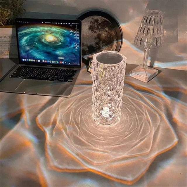 Radiant LED Crystal Lamp